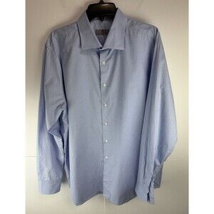 Canali Crosshatch Textured Solid Regular Fit Dress Shirt  Sz: XXL (46-18)